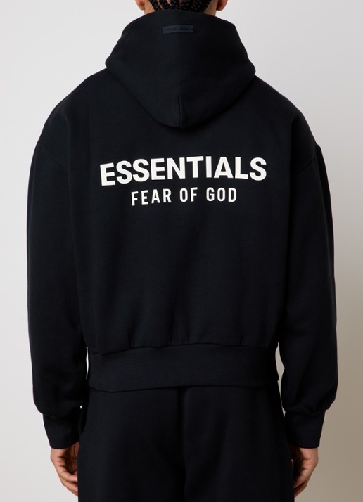 Fear of God Essentials AS25 hoodie met flock logoprint