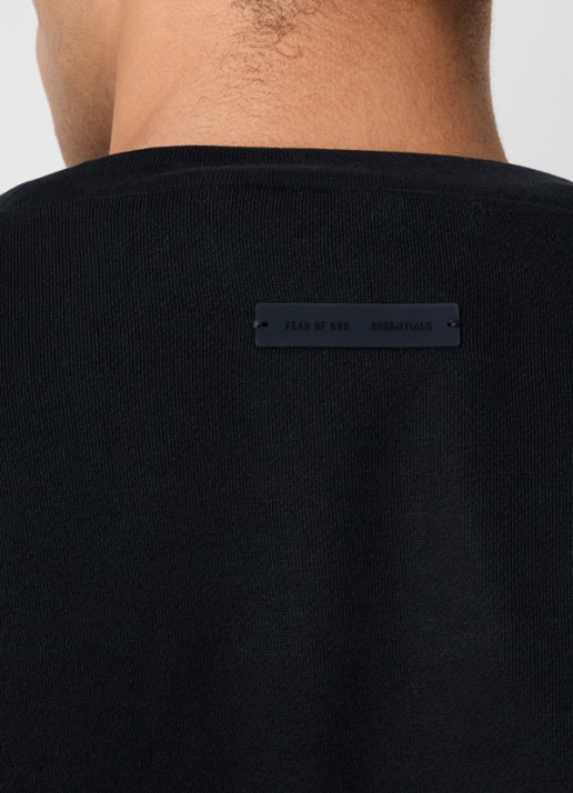 Fear of God Essentials AS25 sweater met flock logoprint - detail 2 zwart