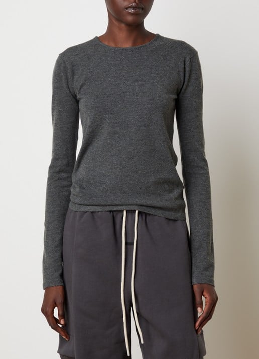 Fear of God Essentials Fijngebreide pullover met ronde hals