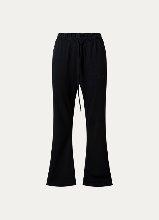 Fear of God Essentials High waist flared fit broek met steekzakken - voorkant 4 zwart