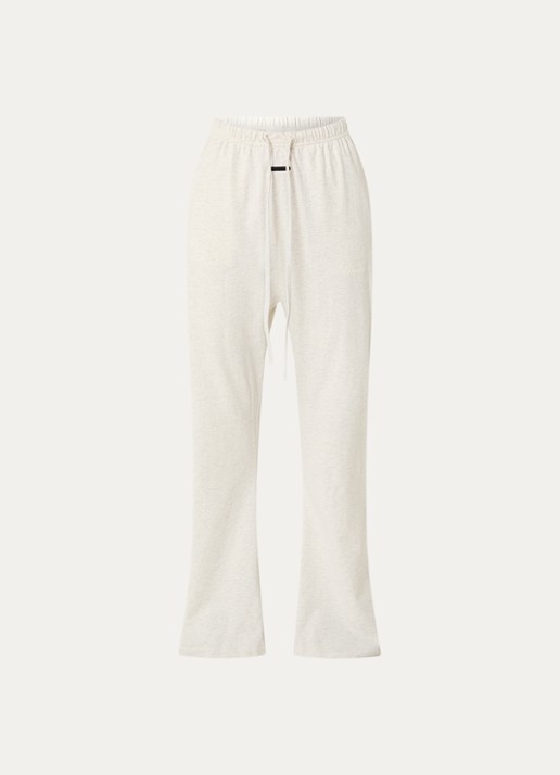 Fear of God Essentials High waist flared fit broek met steekzakken - voorkant lichtgrijs