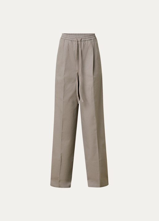 Fear of God Essentials High waist loose fit broek met steekzakken - voorkant 3 donkerbeige