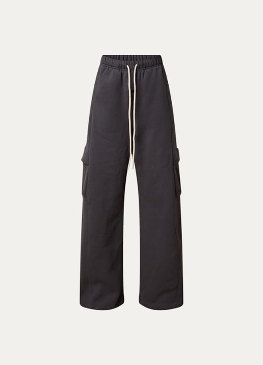 Fear of God Essentials High waist wide fit joggingsbroek met steekzakken - voorkant 3 donkergrijs