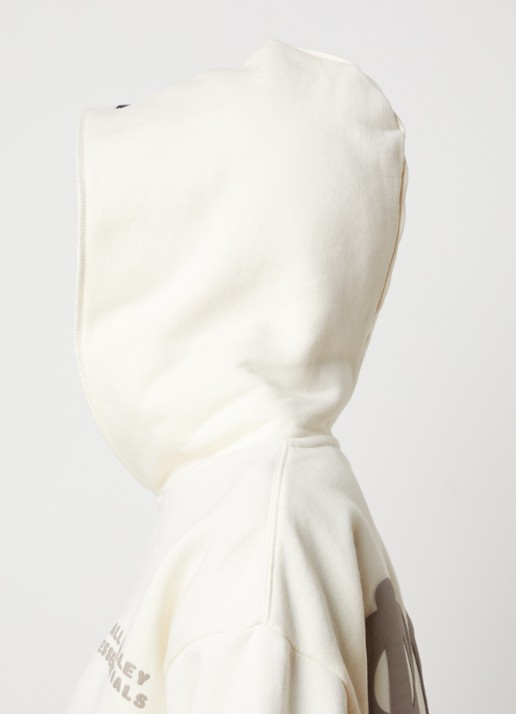 Fear of God Essentials Hoodie met front- en backprint - detail 4 creme