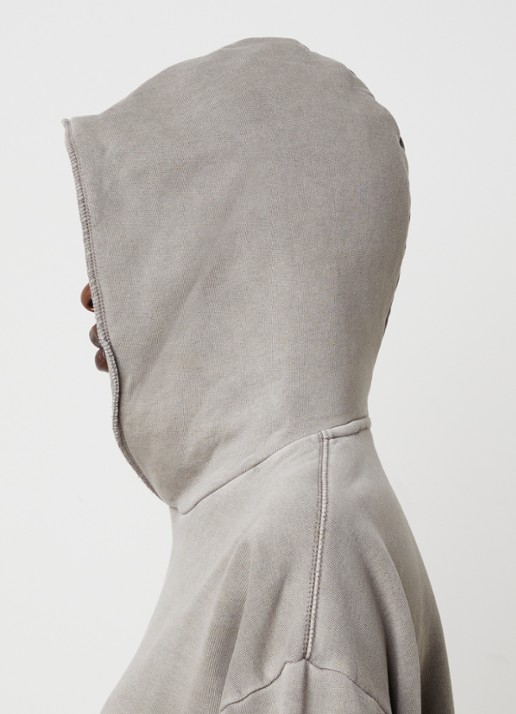 Fear of God Essentials Hoodie met front- en backprint - detail 4 lichtgrijs