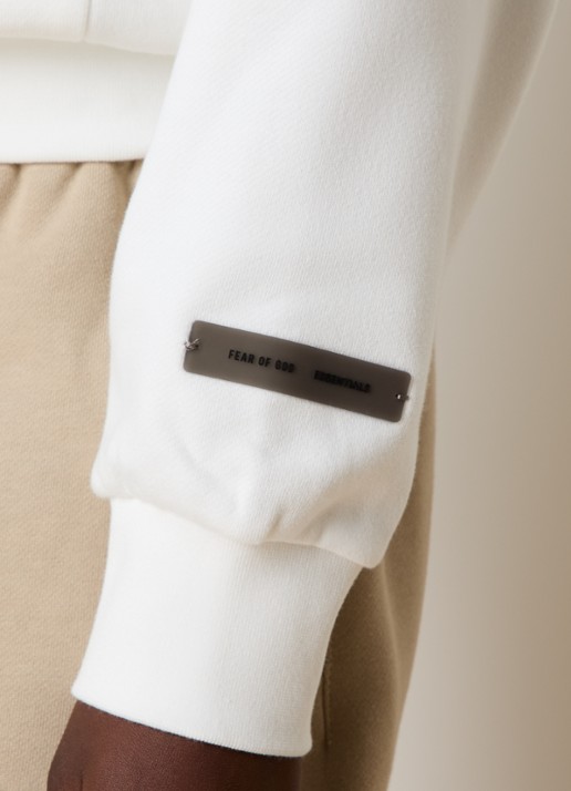 Fear of God Essentials Hoodie met gemêleerd dessin - detail 4 wit