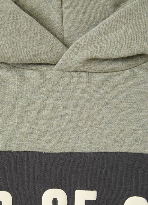 Fear of God Essentials Hoodie met logoprint - detail grijs