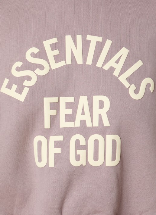 Fear of God Essentials Hoodie met logoprint - detail 3 oudroze