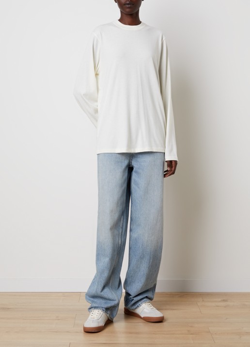 Fear of God Essentials Longsleeve met backprint - voorkant 5 ivoor