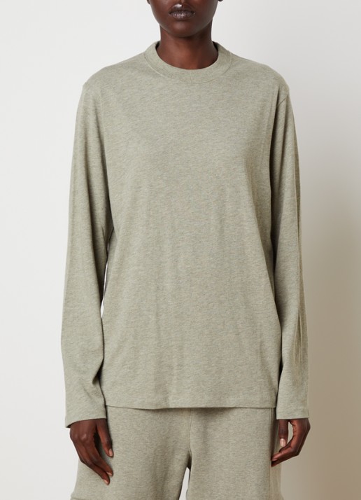 Fear of God Essentials Longsleeve met backprint - achterkant grijsmele