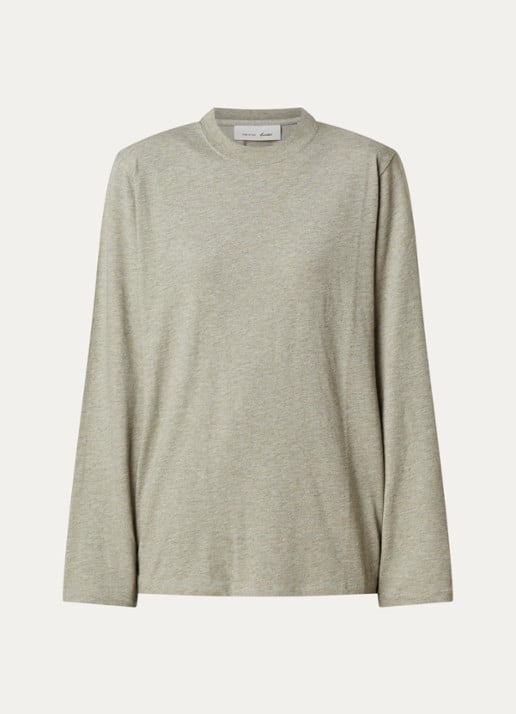 Fear of God Essentials Longsleeve met backprint - voorkant 4 grijsmele