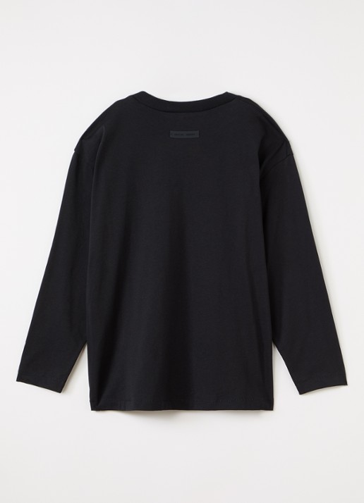 Fear of God Essentials Longsleeve met logoprint - voorkant 3 zwart