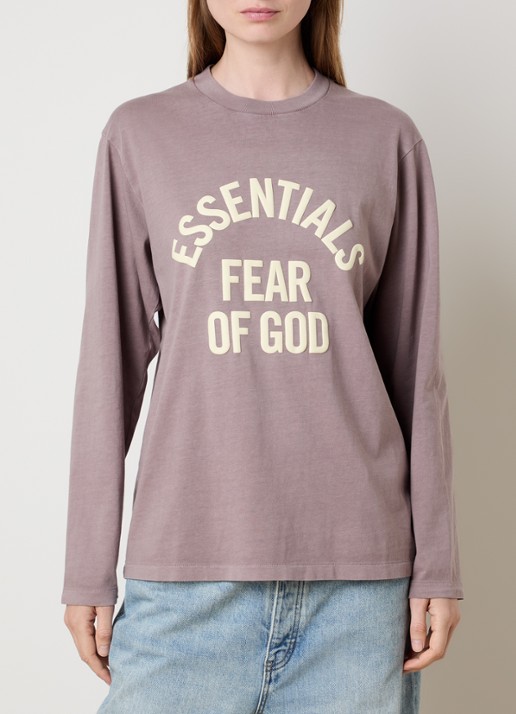Fear of God Essentials Longsleeve met logoprint