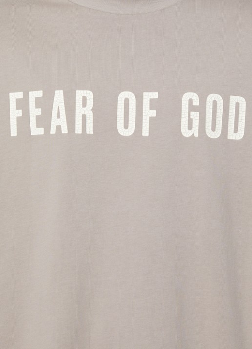 Fear of God Essentials Merch longsleeve met logo- en backprint - detail 2 beige