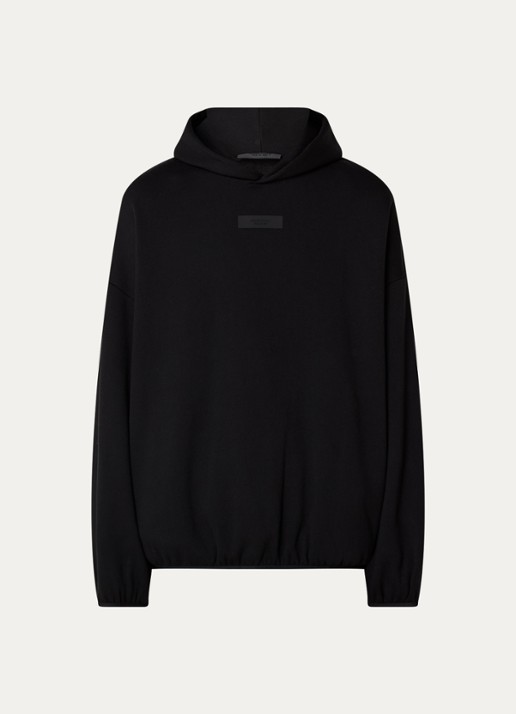 Fear of God Essentials Oversized hoodie met logo - voorkant 4 zwart