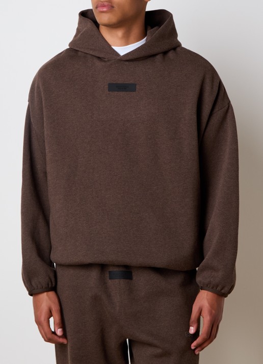 Fear of God Essentials Oversized hoodie met logo - detail 3 bruin