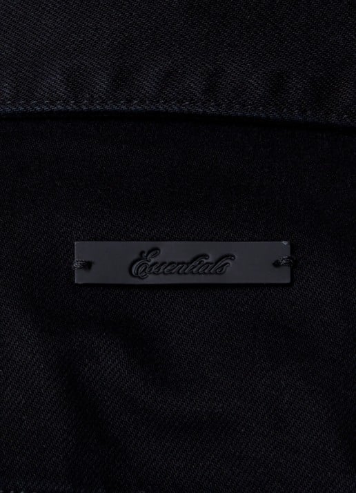 Fear of God Essentials Spijkerjas met borstzakken - detail 5 zwart