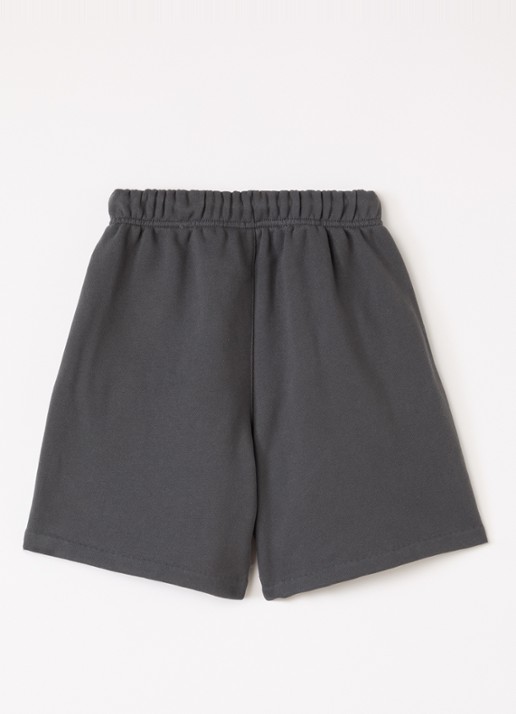 Fear of God Essentials Straight fit korte joggingbroek met logo - voorkant 3 donkergrijs