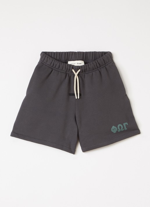 Fear of God Essentials Straight fit korte joggingbroek met logo - voorkant 5 donkergrijs