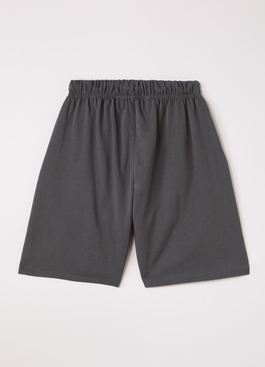 Fear of God Essentials Straight fit korte joggingbroek met logo - voorkant 3 antraciet