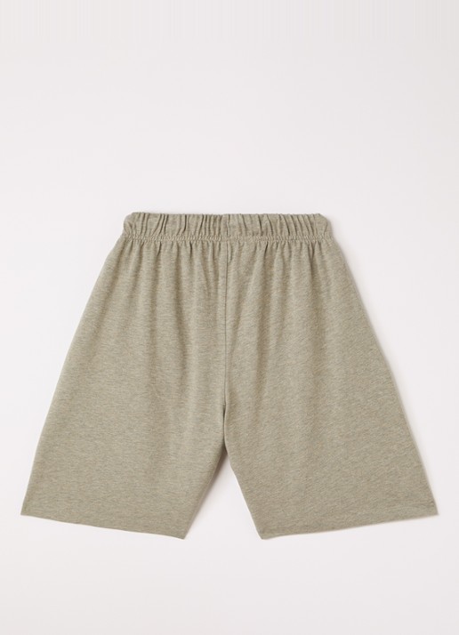 Fear of God Essentials Straight fit korte joggingbroek met logo - voorkant 2 khaki