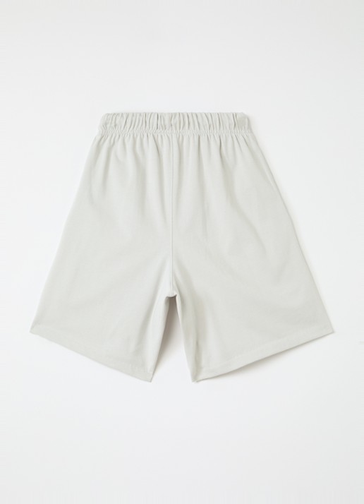 Fear of God Essentials Straight fit korte joggingbroek met logo - voorkant 2 paars