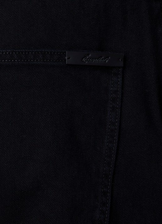 Fear of God Essentials Straight leg jeans met gekleurde wassing - detail 3 zwart