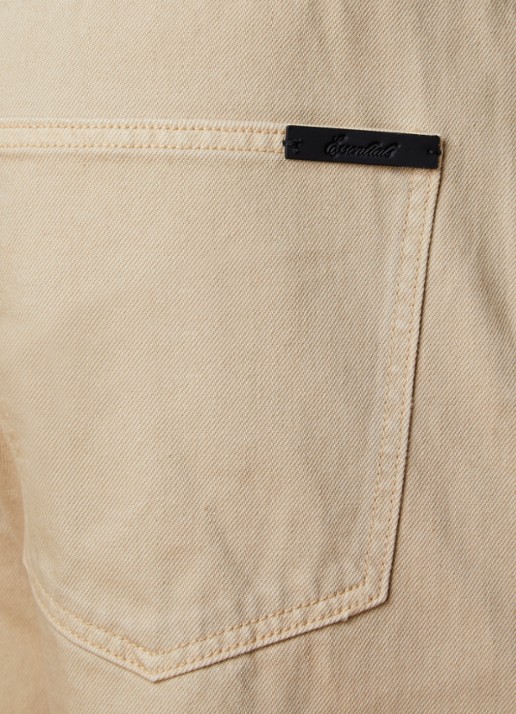 Fear of God Essentials Straight leg jeans met gekleurde wassing - detail 5 beige