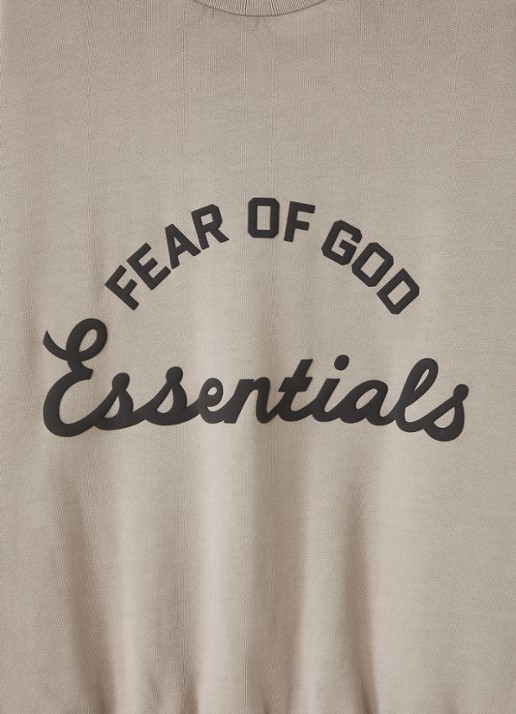 Fear of God Essentials Sweater met 3D logoprint - detail 3 beige