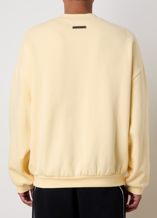 Fear of God Essentials Sweater met logoborduring - achterkant 5 lichtgeel