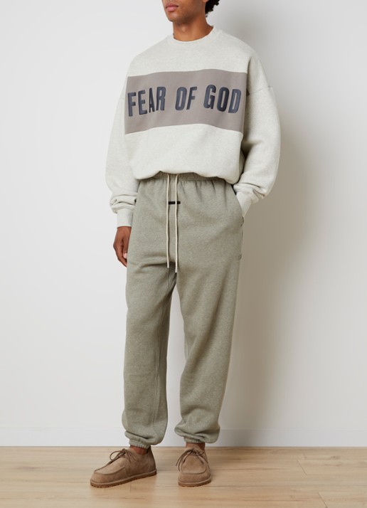 Fear of God Essentials Sweater met logoprint - voorkant 5 beige