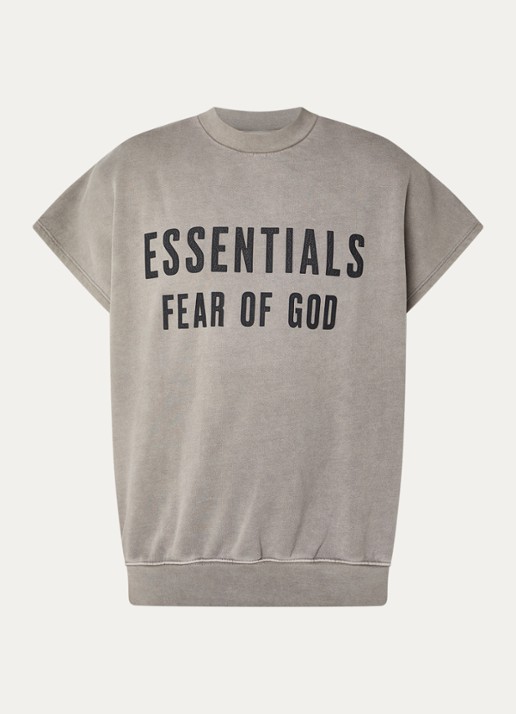 Fear of God Essentials Sweater met logoprint - voorkant 3 beige