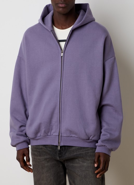 Fear of God Essentials Sweatvest met backprint en capuchon - achterkant 4 lavendel