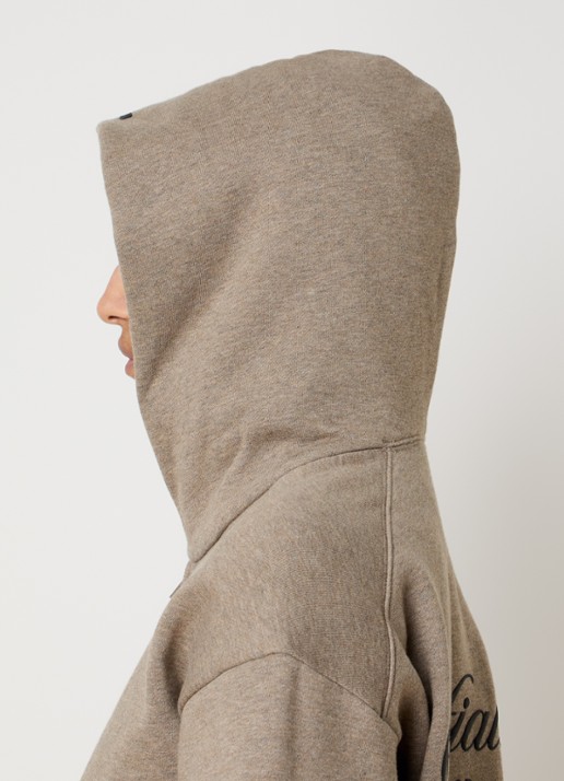 Fear of God Essentials Sweatvest met logo en steekzakken - detail 4 zand