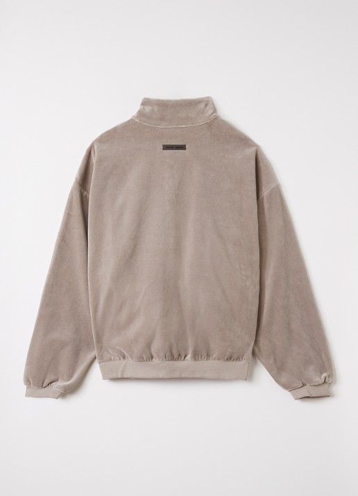 Fear of God Essentials Sweatvest met logoborduring - achterkant 3 taupe