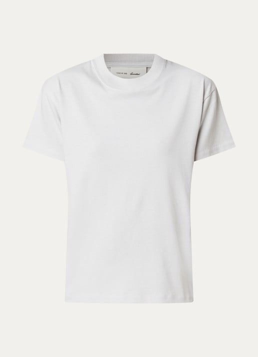 Fear of God Essentials T-shirt met backprint - voorkant lichtgrijs