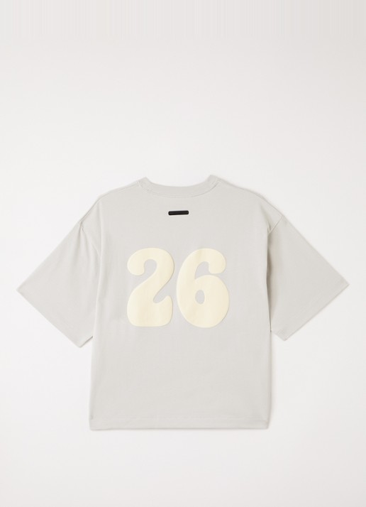 Fear of God Essentials T-shirt met front- en backprint - voorkant 2 beige