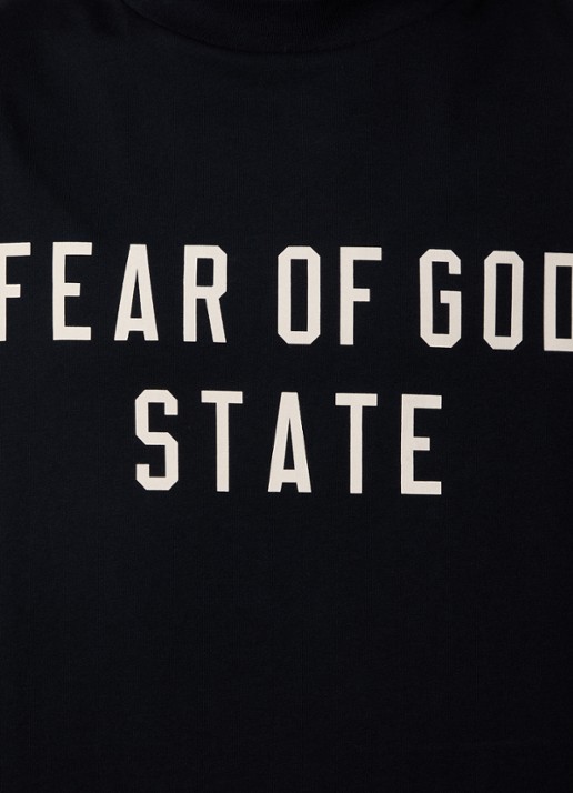 Fear of God Essentials T-shirt met logo - detail 5 zwart