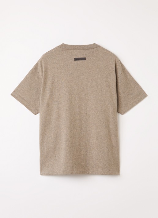 Fear of God Essentials T-shirt met logoprint - voorkant 2 lichtbruin