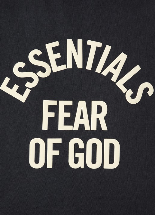 Fear of God Essentials T-shirt met logoprint - detail 2 antraciet