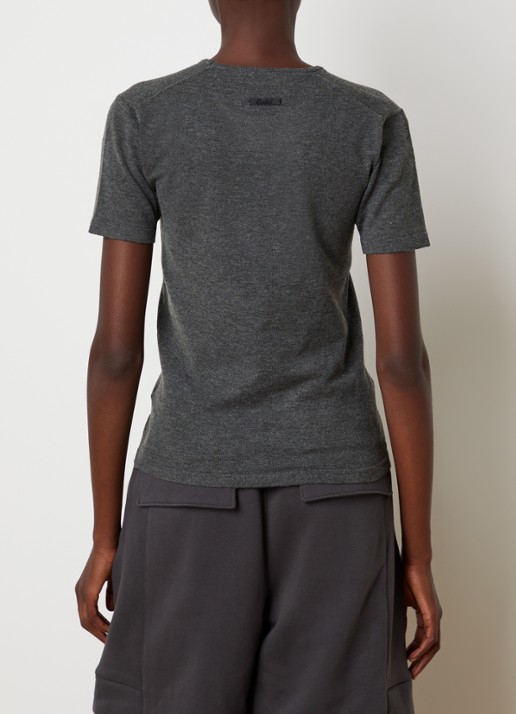 Fear of God Essentials T-shirt met ronde hals - achterkant 3 donkergrijs