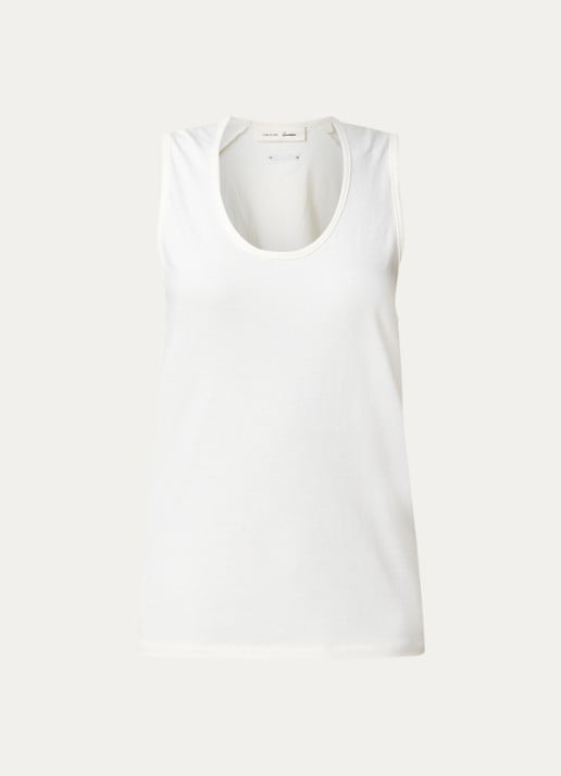 Fear of God Essentials Tanktop met ronde hals - voorkant creme