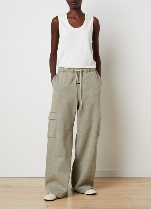 Fear of God Essentials Tanktop met ronde hals - voorkant 2 creme
