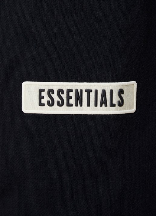 Fear of God Essentials Tapered fit joggingbroek met logo en steekzakken - detail 6 zwart