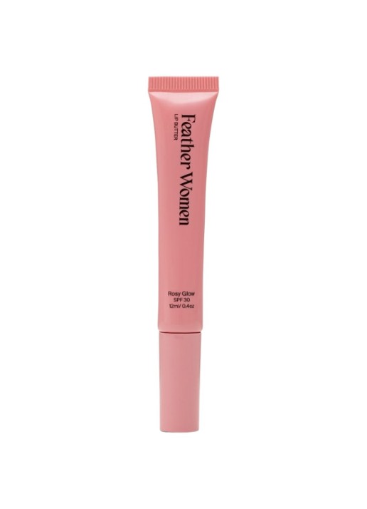 Feather Women Lip Butter - lip gloss - voorkant rosy glow
