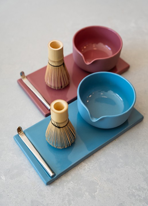 Fellow Matcha serviesset 6-delig - achterkant roze