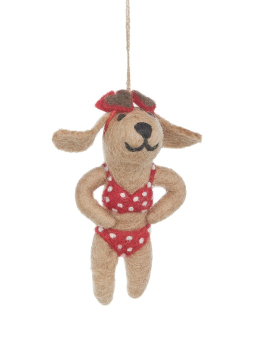 Felt So Good Hot Dog kersthanger 10,5 cm