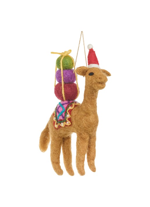 Felt So Good Humphrey the Christmas Camel kersthanger 18 cm