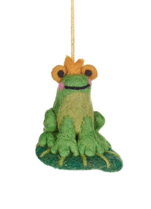 Felt So Good Prince the Frog kersthanger 9 cm