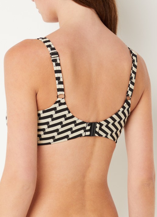 Femilet by Chantelle Santosa balconette bikinitop met beugel en lurex - achterkant 5 goud